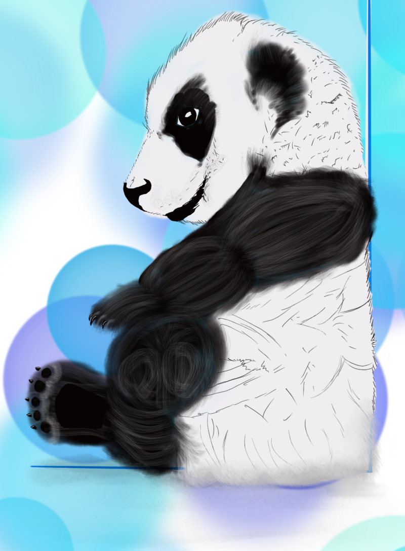 Leaning Panda