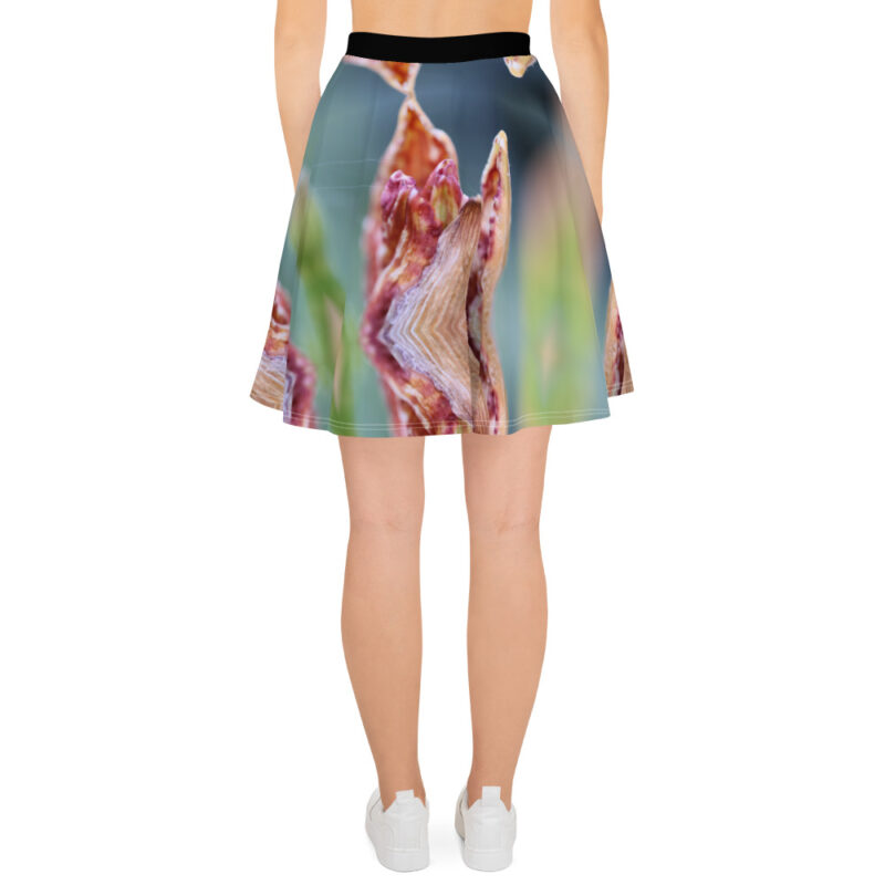 Macro Flower Bud Skater Skirt - Image 2