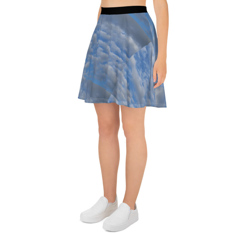 Clouds Skater Skirt - Image 3