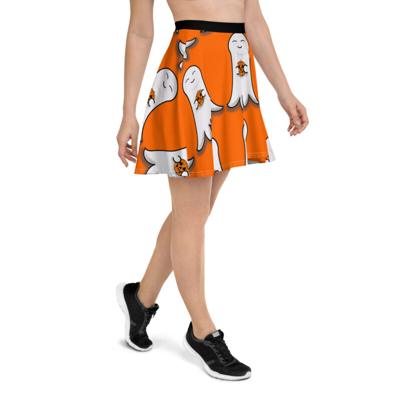 Cute Ghost Skater Skirt - Image 4