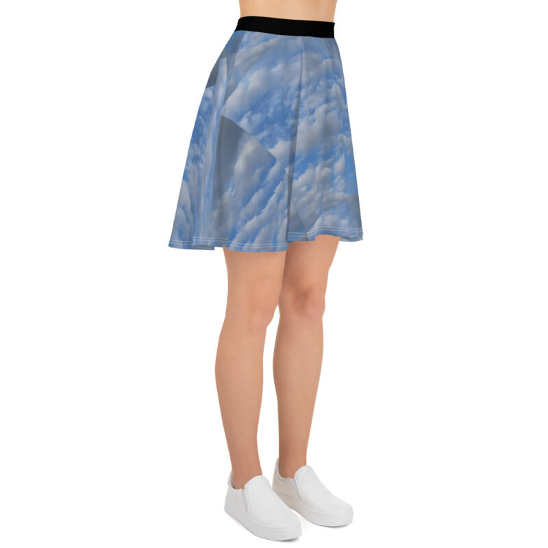 Clouds Skater Skirt - Image 4