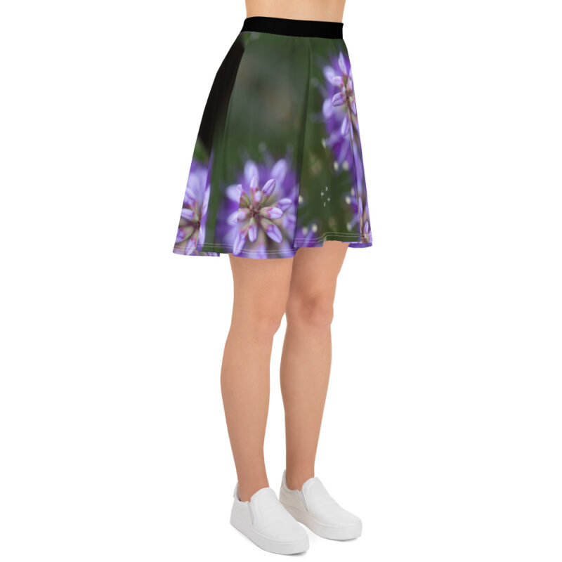 Purple Plant Skater Skirt - Image 4