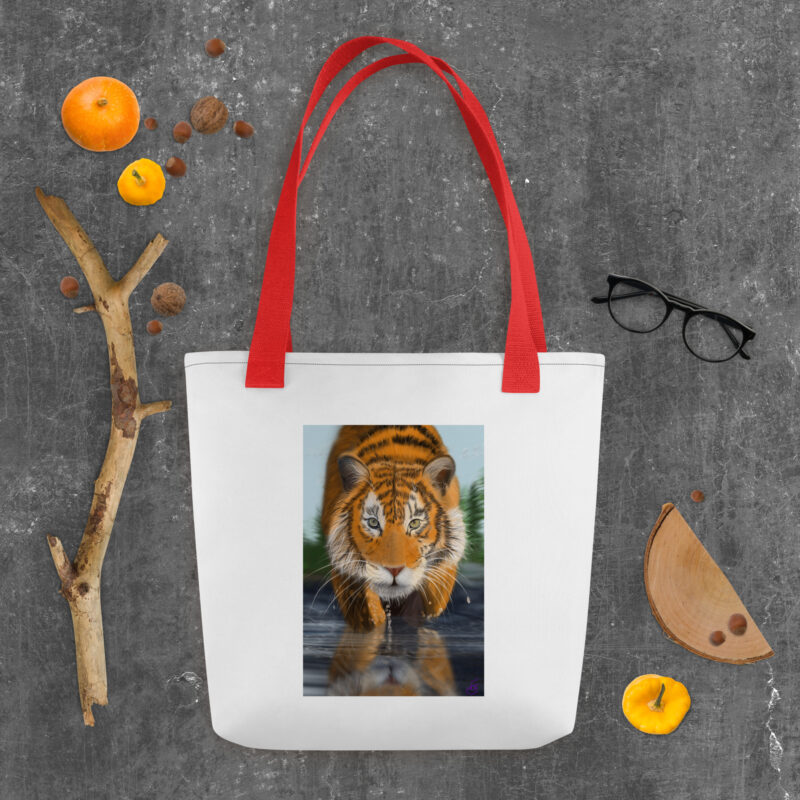 Tiger in water Tote bag - Image 3