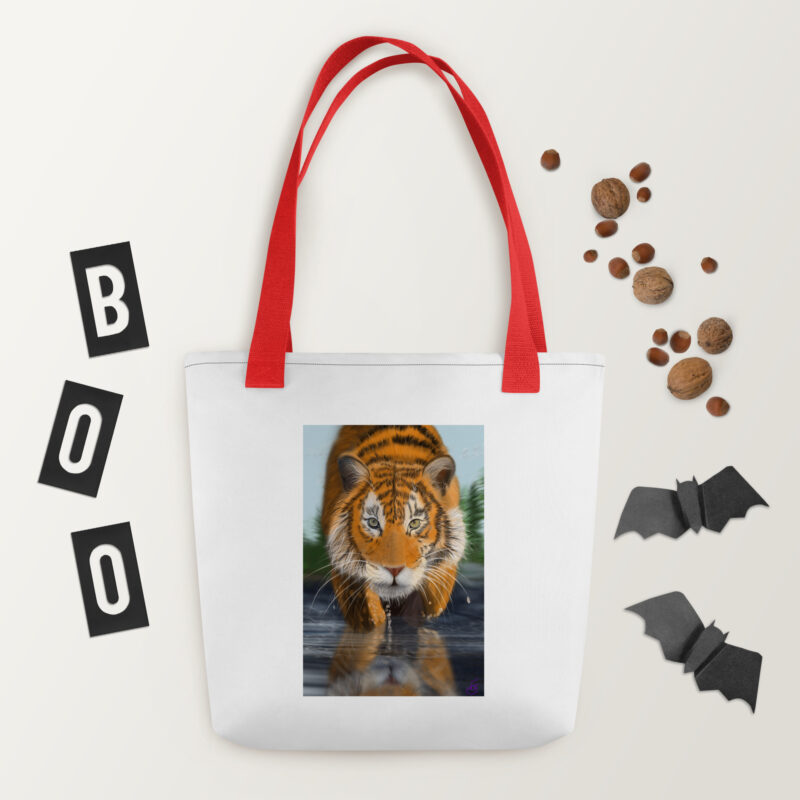 Tiger in water Tote bag - Image 4