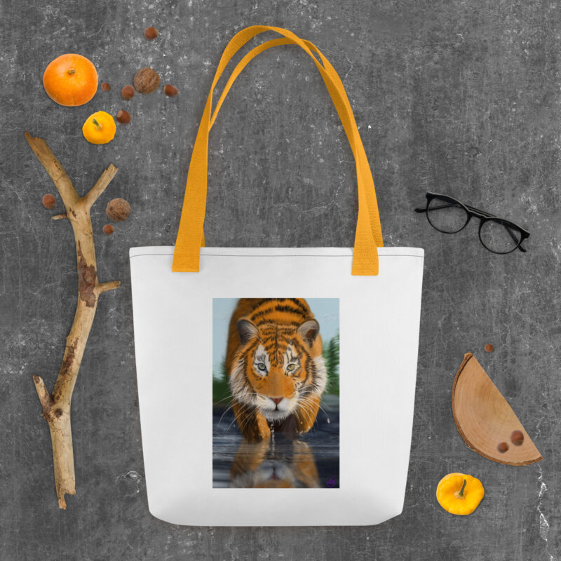 Tiger in water Tote bag - Image 5