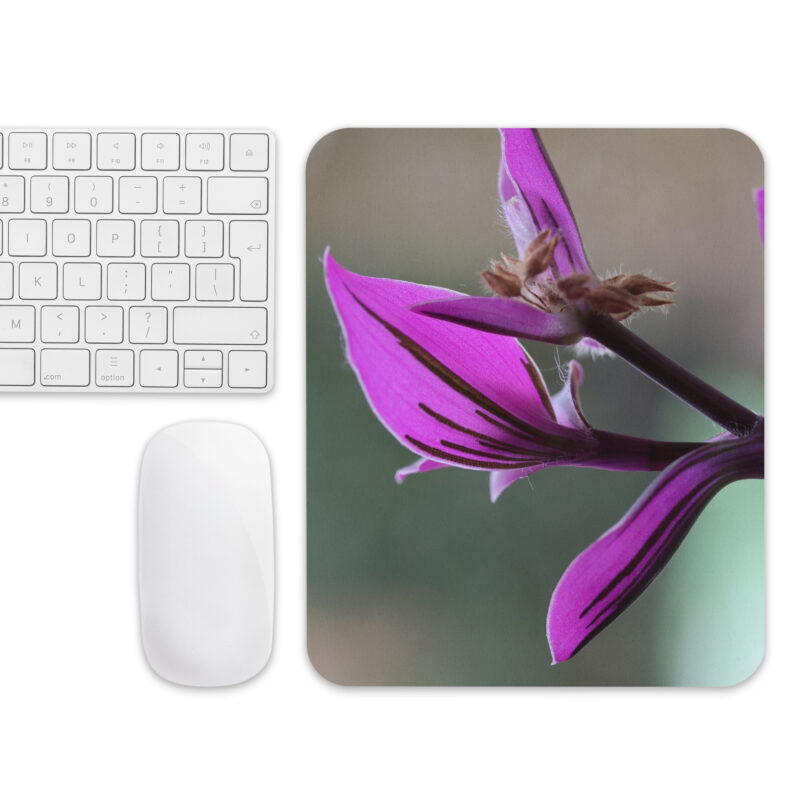 Purple flower Mouse pad