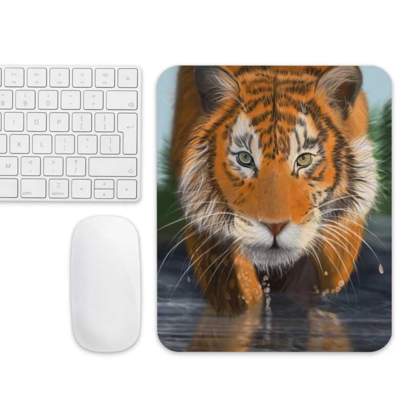 Tiger in Water Mouse pad