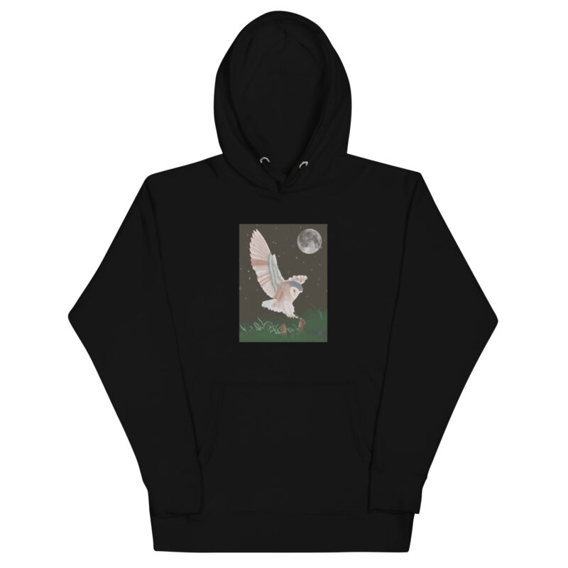 Barn Owl in Flight Unisex Hoodie