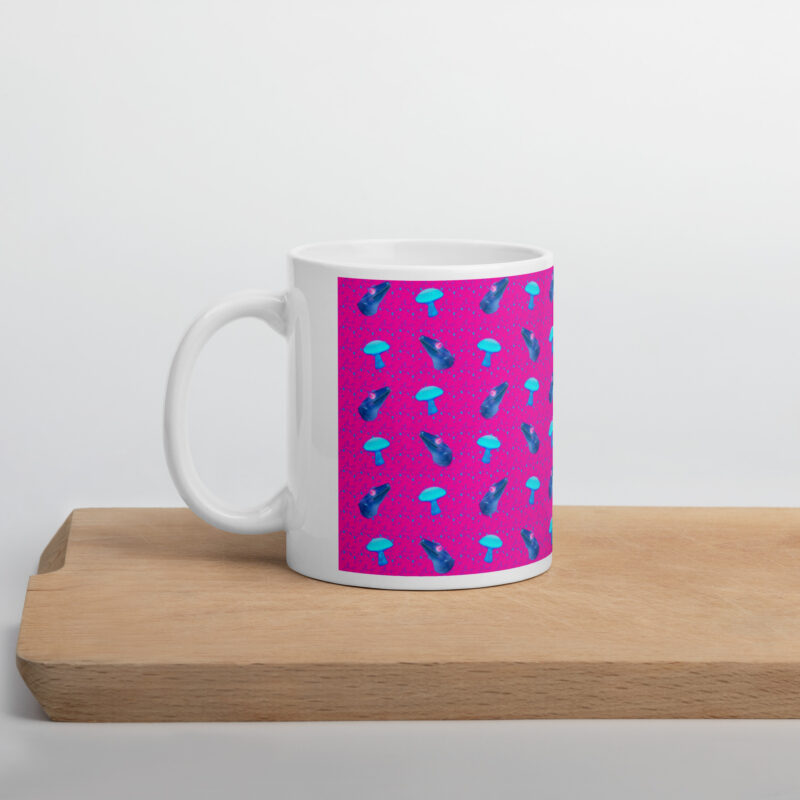 Pink Gecko Mushroom Mug - Image 2