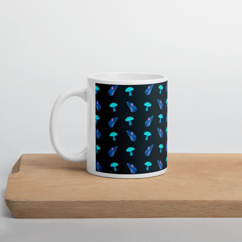 Dark Gecko Mushroom Mug - Image 2