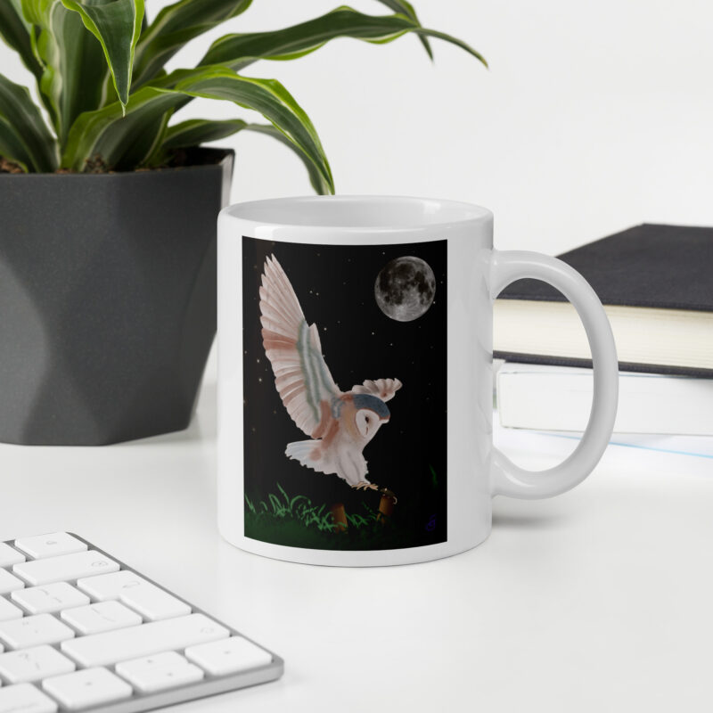 Barn Owl in Flight Mug