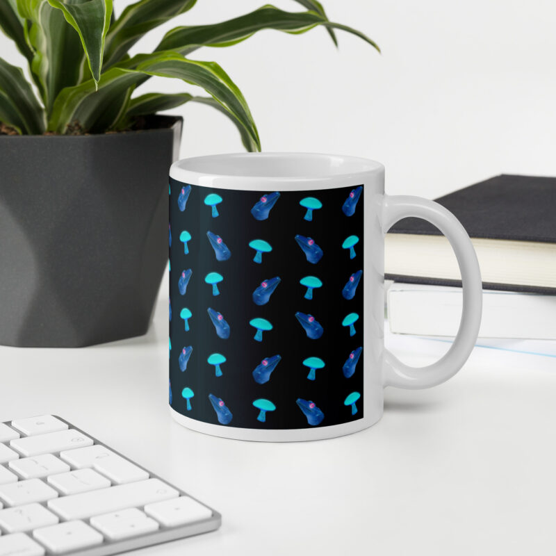 Dark Gecko Mushroom Mug