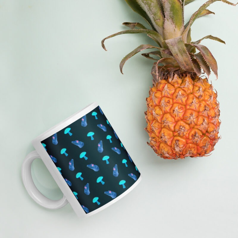 Dark Gecko Mushroom Mug - Image 4