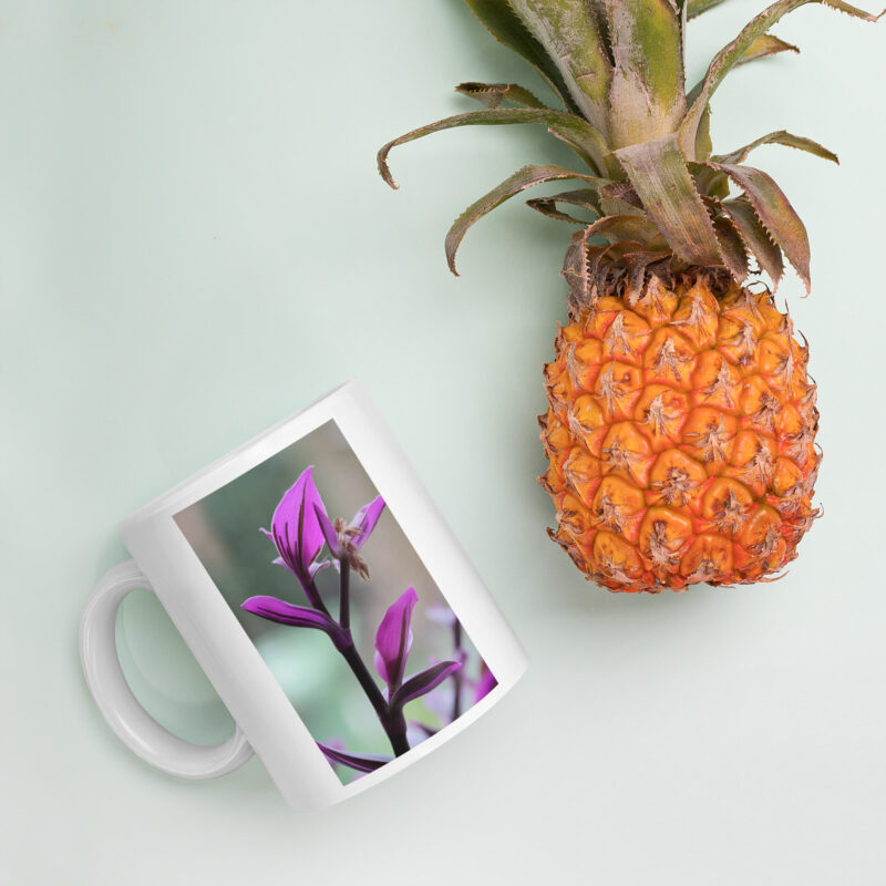 Purple flower Mug - Image 4