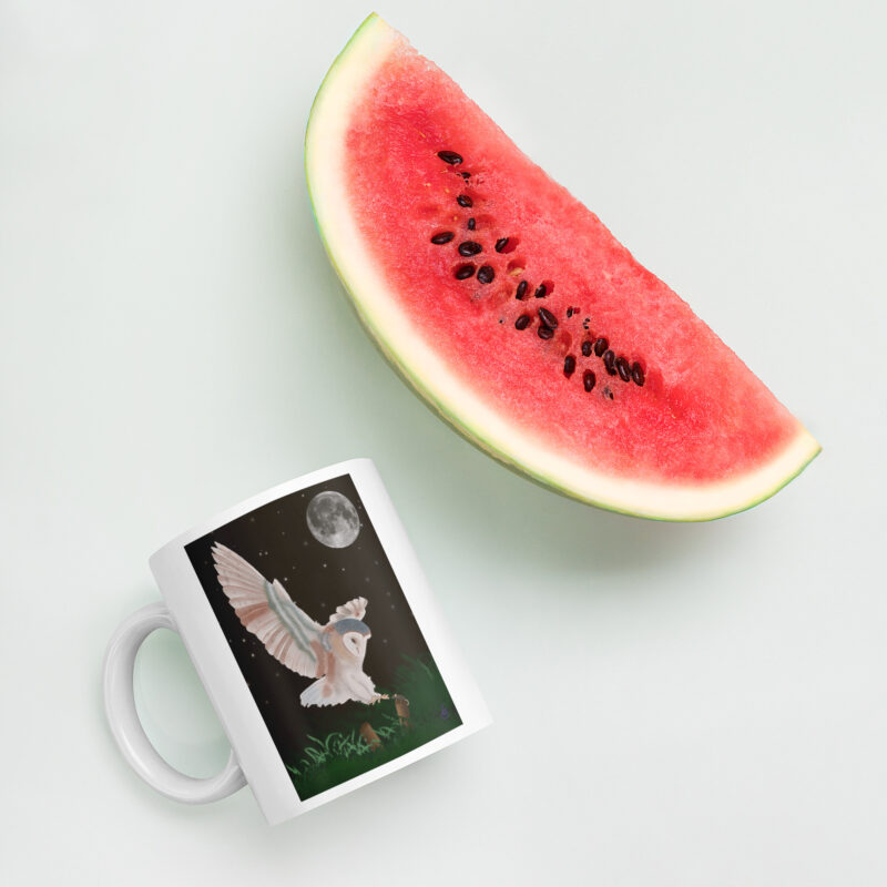 Barn Owl in Flight Mug - Image 5