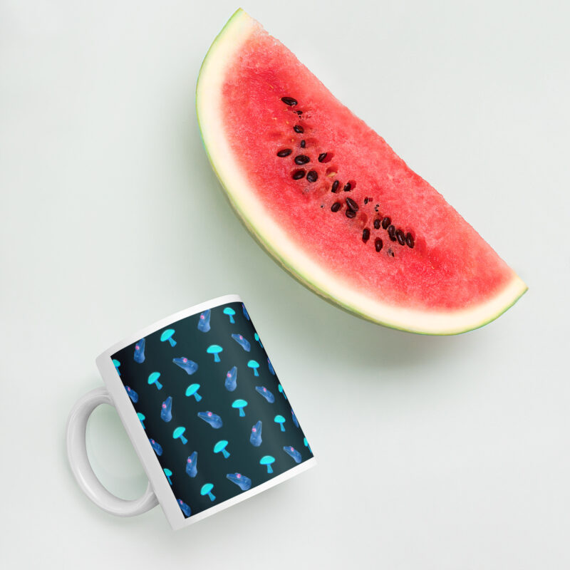 Dark Gecko Mushroom Mug - Image 5