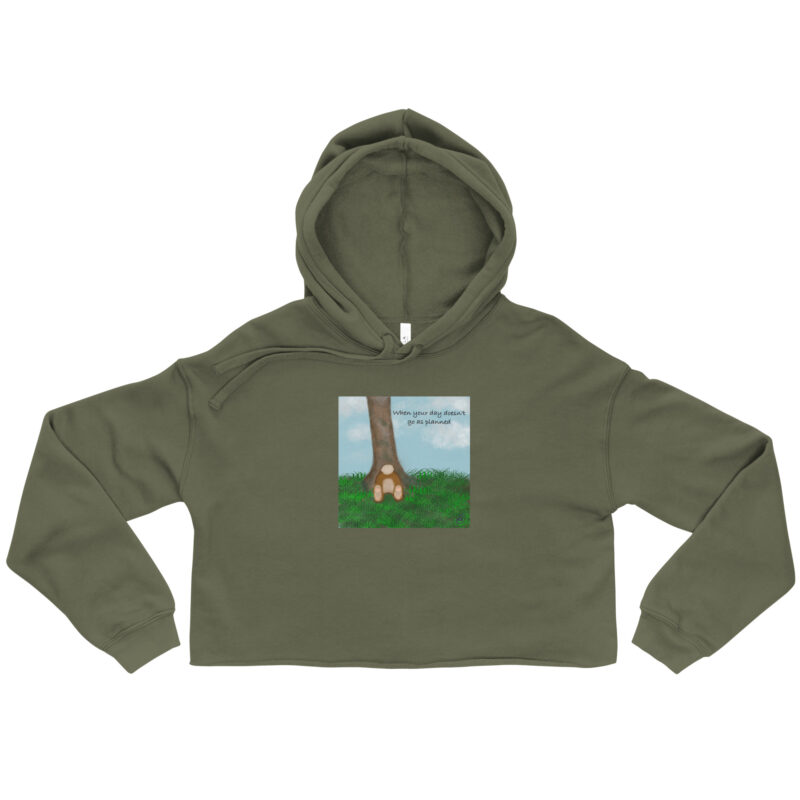 When your day doesn't go as planned Crop Hoodie - Image 3