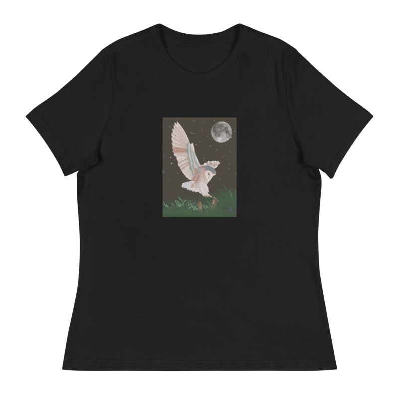 Barn Owl in Flight Women's Relaxed T-Shirt