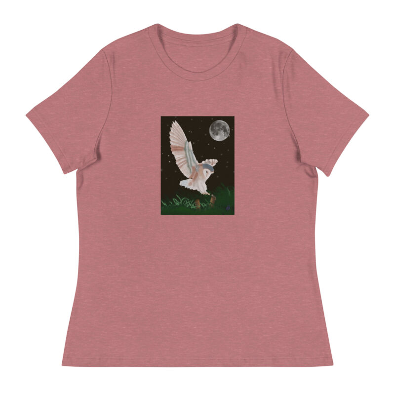 Barn Owl in Flight Women's Relaxed T-Shirt - Image 7