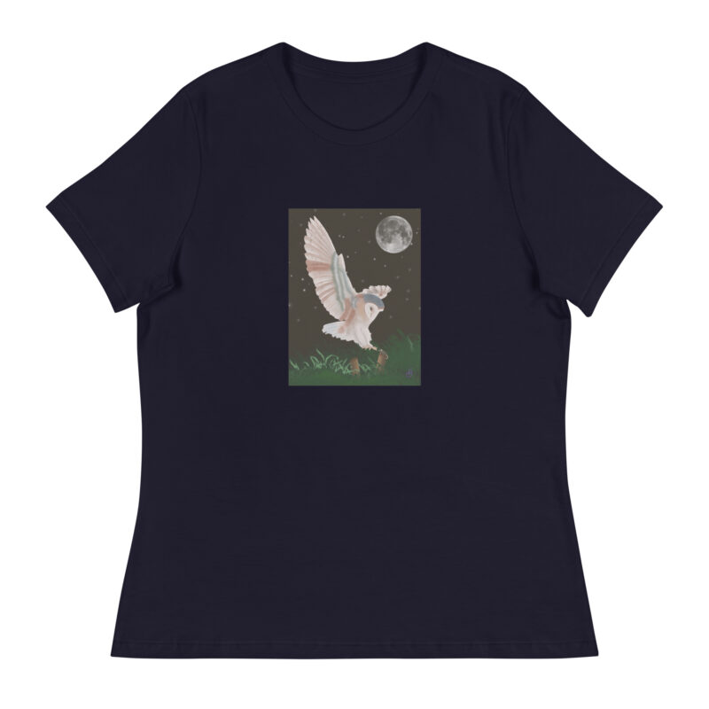 Barn Owl in Flight Women's Relaxed T-Shirt - Image 3