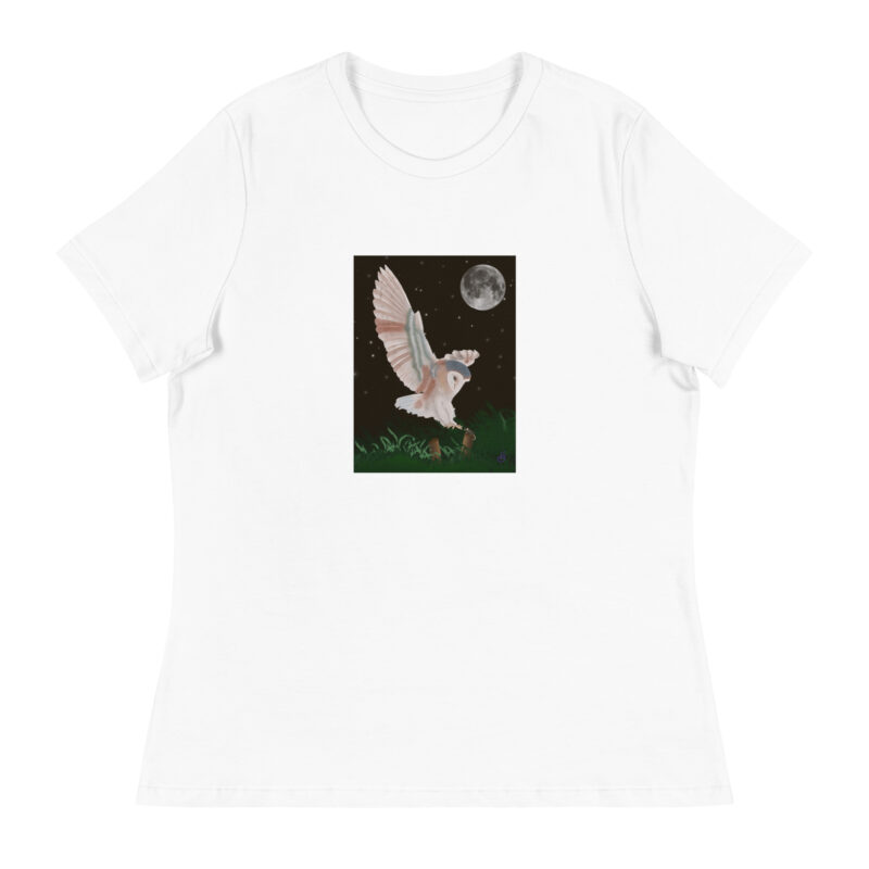 Barn Owl in Flight Women's Relaxed T-Shirt - Image 11