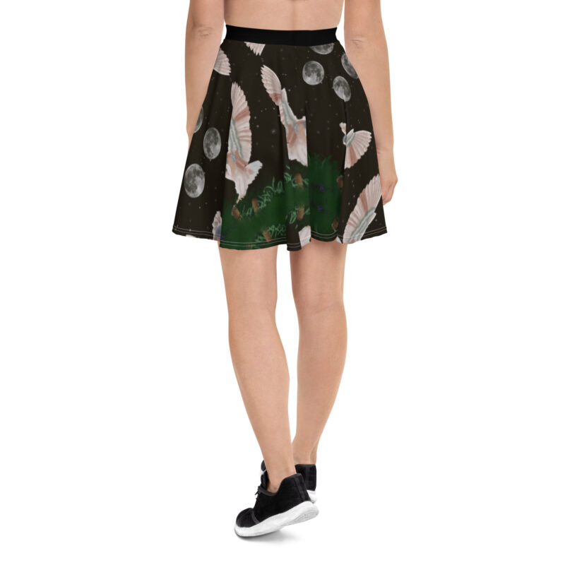 Barn Owl in Flight Skater Skirt - Image 4