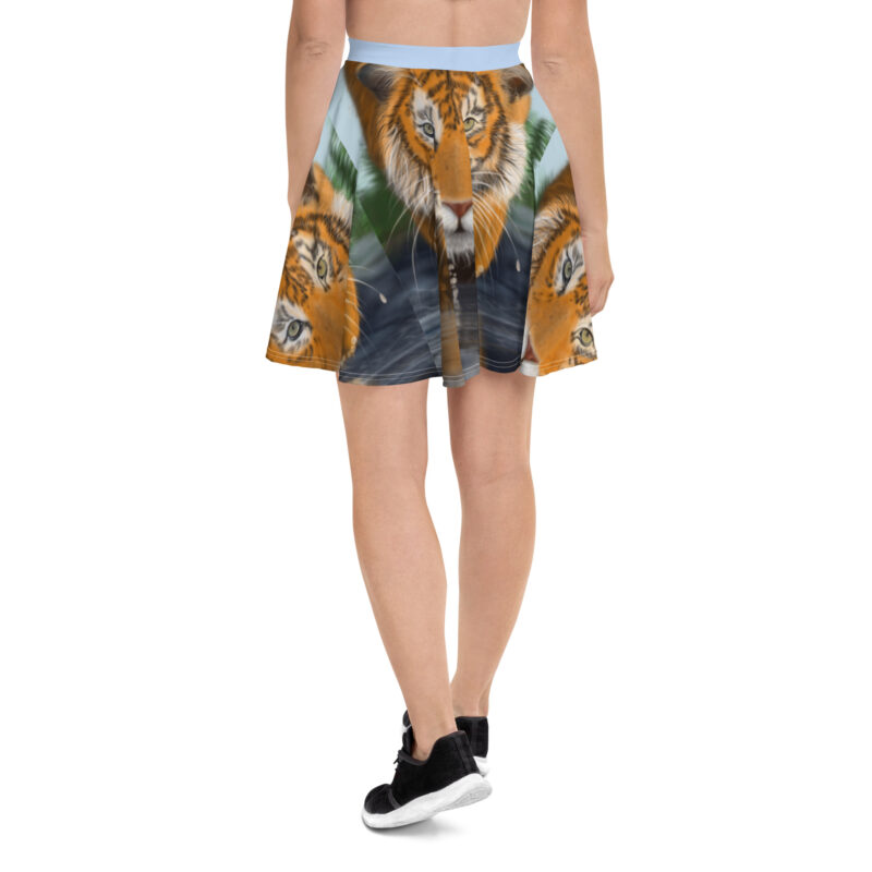 Tiger in Water Skater Skirt - Image 3