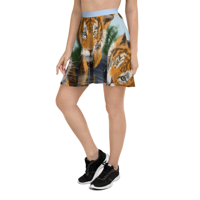 Tiger in Water Skater Skirt - Image 2