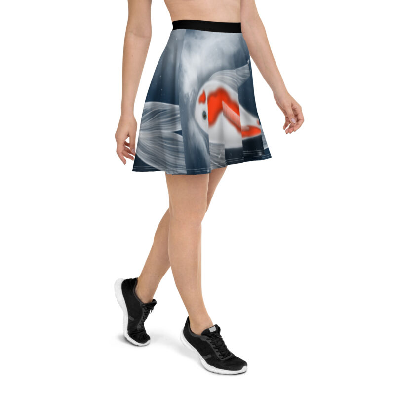 Koi Sky Swimming Skater Skirt - Image 2