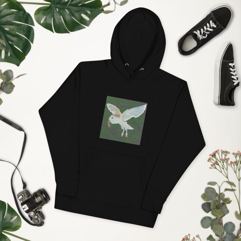 Barn Owl Unisex Hoodie - Image 2