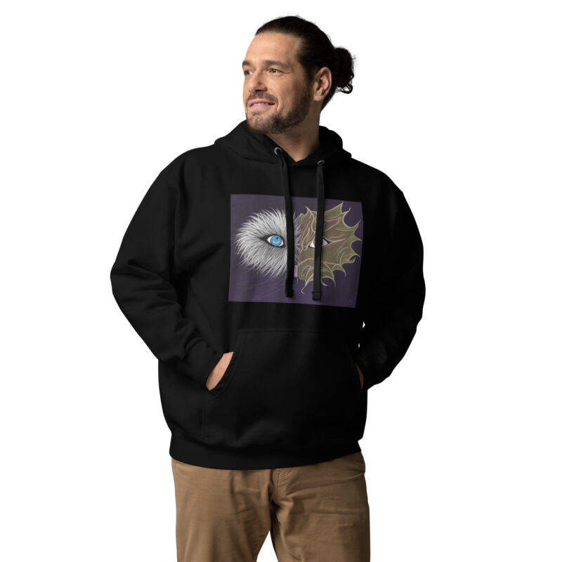 Dragon Wolf Face Unisex Hoodie