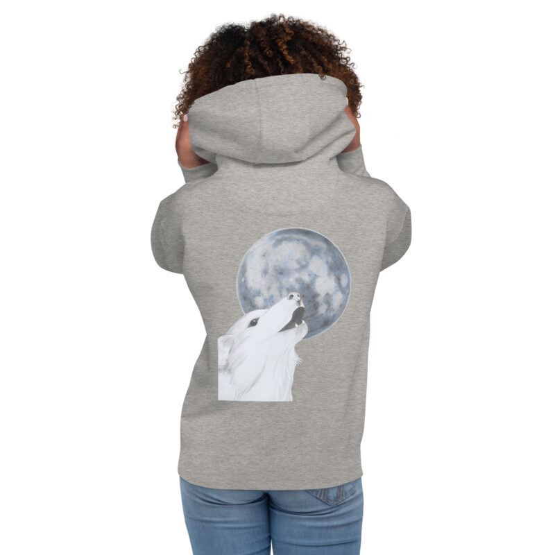 Howling Wolf Unisex Hoodie - Image 17