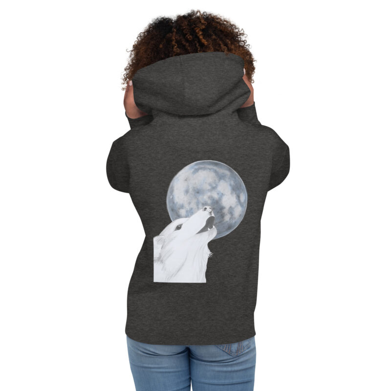 Howling Wolf Unisex Hoodie - Image 13