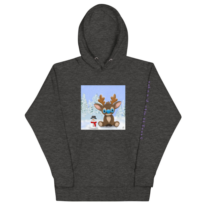 Reindeer Merry Christmas Unisex Hoodie - Image 7