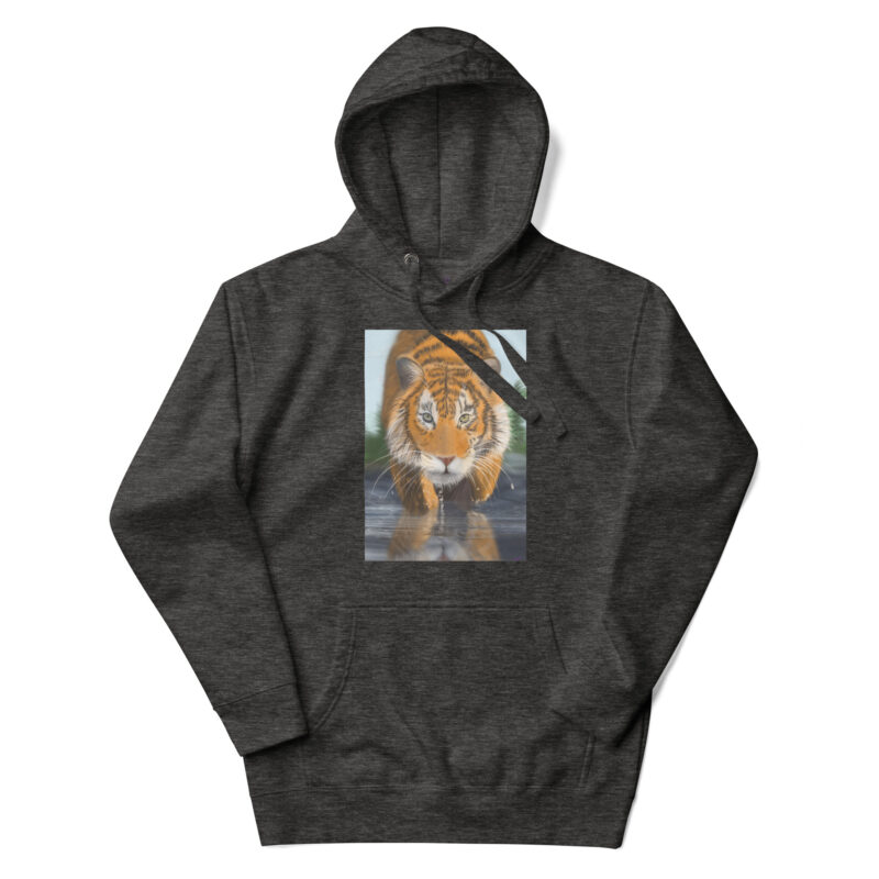 Tiger in water Unisex Hoodie - Image 4