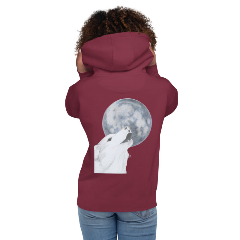 Howling Wolf Unisex Hoodie - Image 9