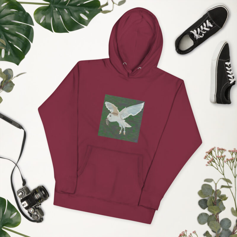 Barn Owl Unisex Hoodie - Image 10