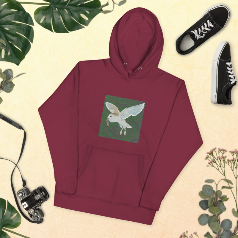 Barn Owl Unisex Hoodie - Image 9