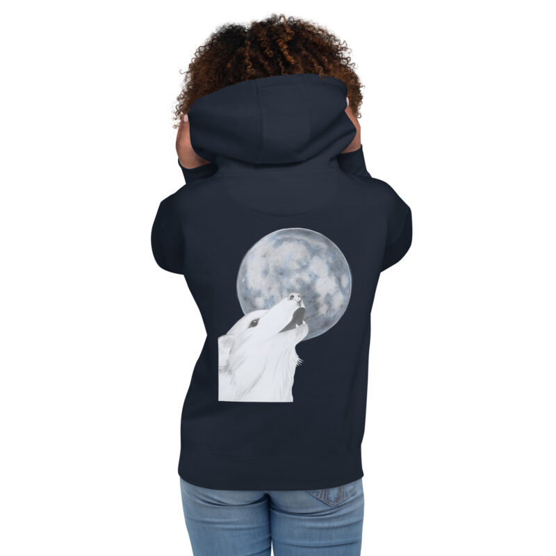 Howling Wolf Unisex Hoodie - Image 5