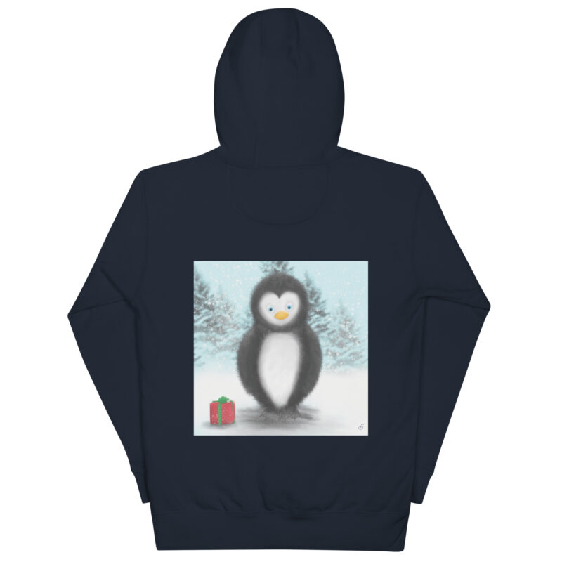 Christmas Penguin Unisex Hoodie - Image 3