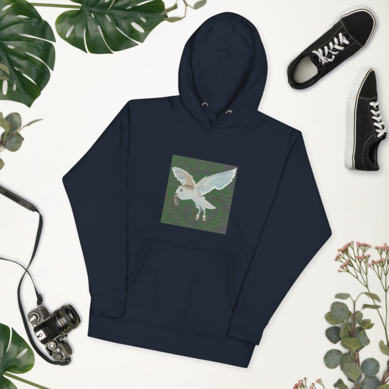 Barn Owl Unisex Hoodie - Image 6