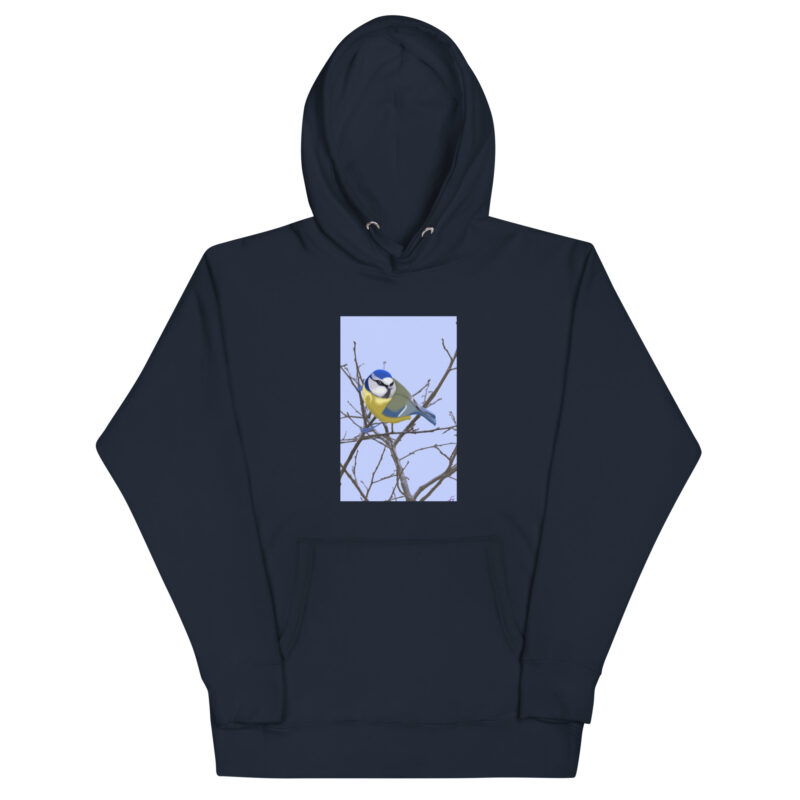 Blue tit Unisex Hoodie - Image 3