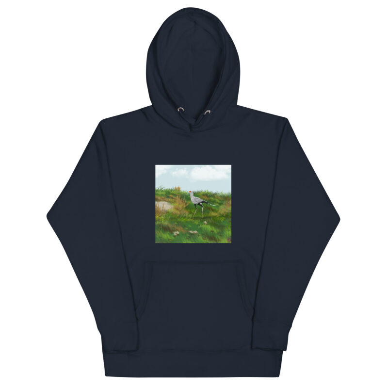 Secretary Bird Unisex Hoodie - Image 3