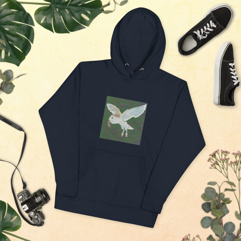 Barn Owl Unisex Hoodie - Image 5