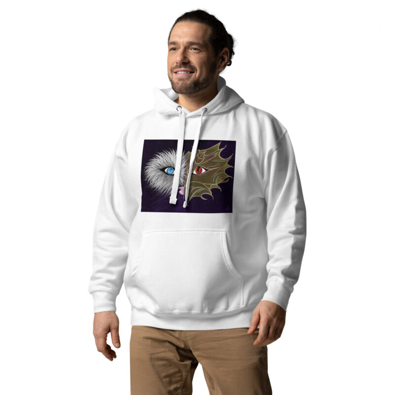 Dragon Wolf Face Unisex Hoodie - Image 12