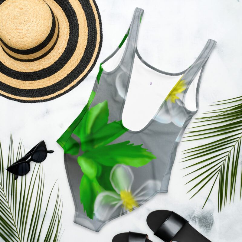 Iridescent flower One-Piece Swimsuit - Image 5