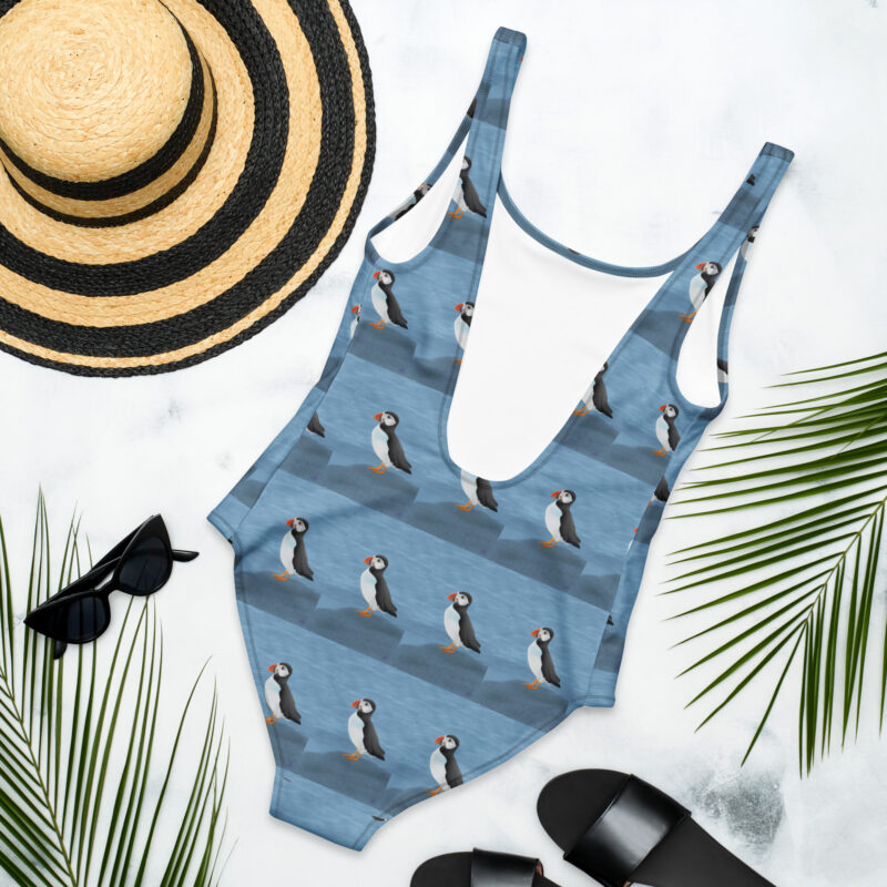 Puffins One-Piece Swimsuit - Image 5