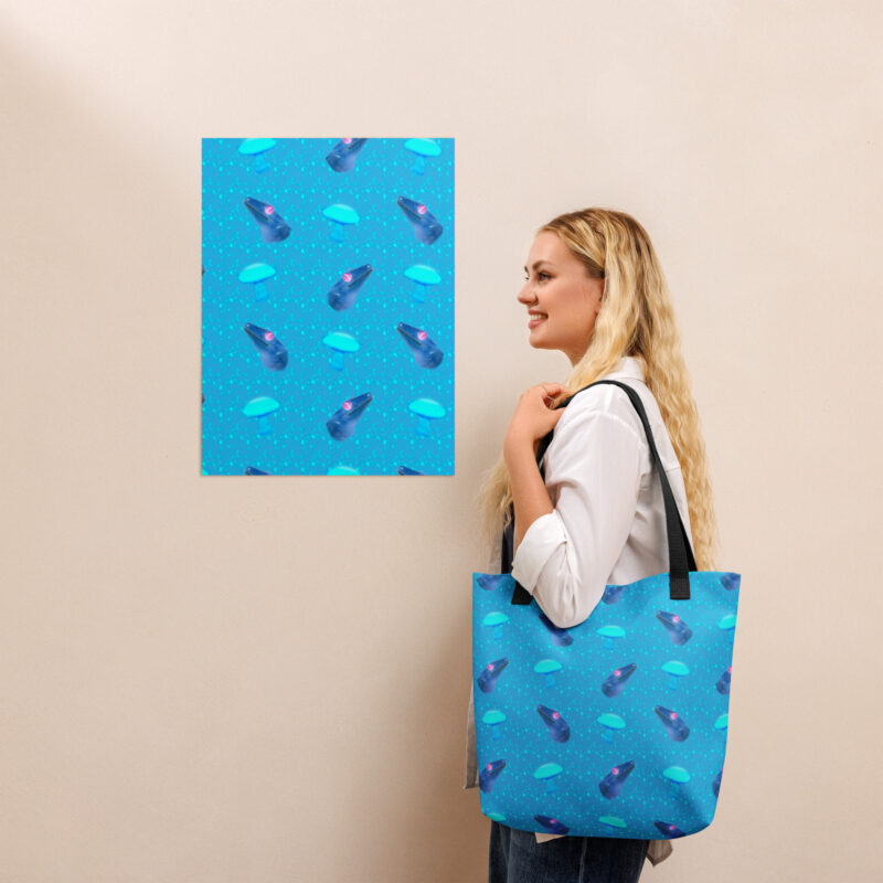 Neon Gecko Tote bag