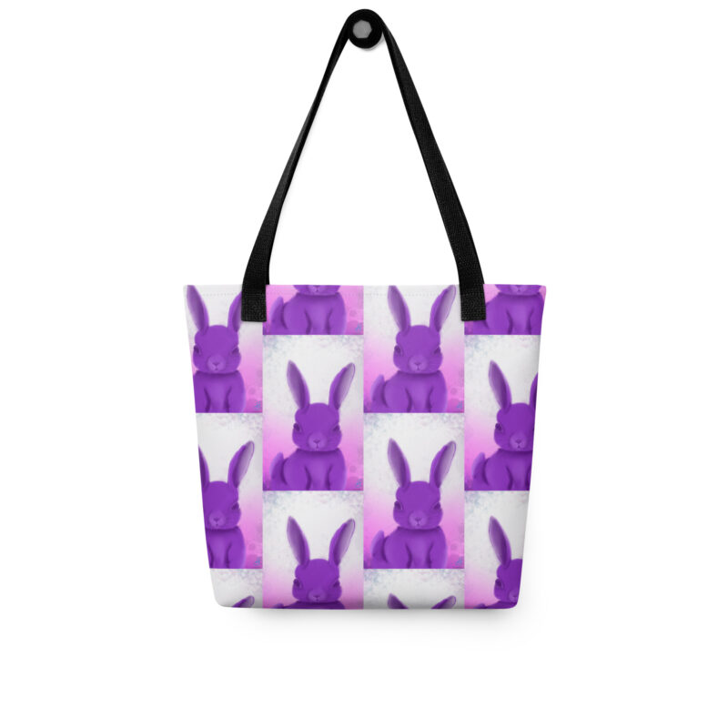 Purple rabbit Tote bag