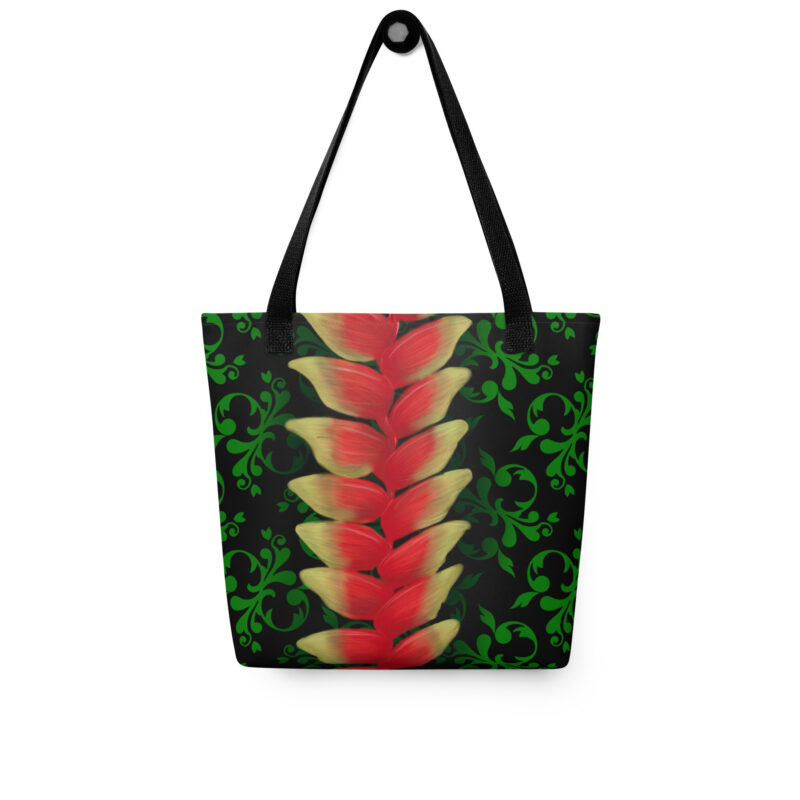 Red rainforest flowers Tote bag